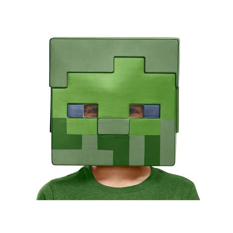 Disguise Minecraft Zombie Green Plastic Halloween Half Costume Mask, for Child - Walmart.com