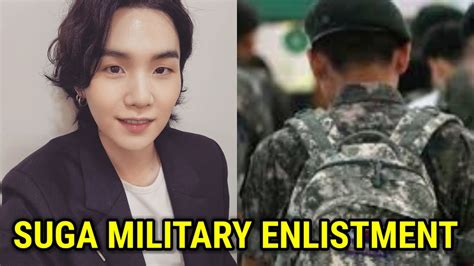 BTS SUGA MILITARY ENLISTMENT UPDATES - YouTube