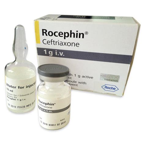 Rocephin 1g Powder For Solution - Ceftriaxone, 1 Inj - Asset Pharmacy