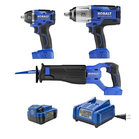 Kobalt 3-Tool 24-Volt Max Lithium Ion Cordless Combo Kit with Soft Case ...