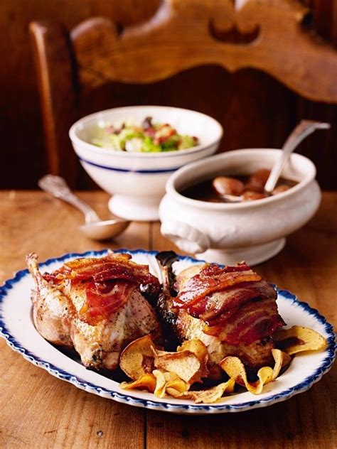 Roast partridge with caramelised balsamic shallot sauce recipe | delicious. magazine