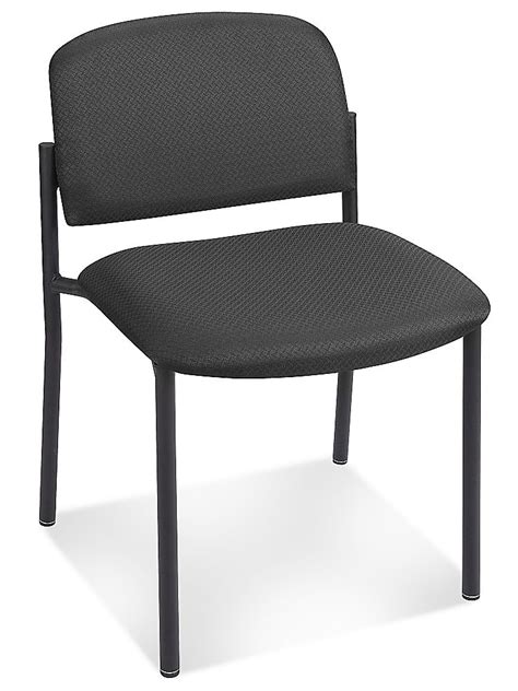 Fabric Stackable Chair - Black H-3733BL - Uline | Stackable chairs ...