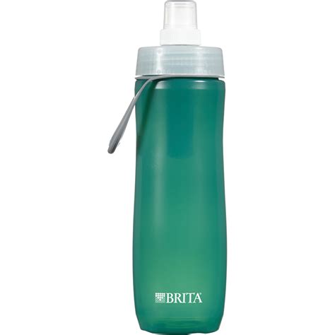 Brita Sport Water Bottle with Filter - 20 oz - BPA Free - Dark Green ...