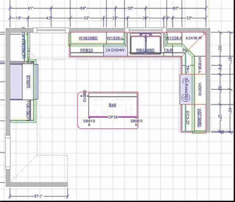 15X15 Kitchen Layout with Island | Brilliant Kitchen Floor Plans with Wood Accent Bring Out ...