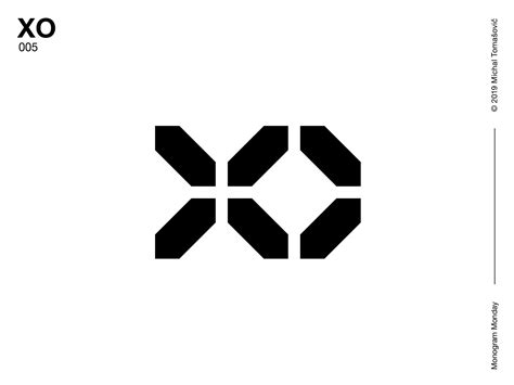 XO | Game logo design, Letter logo design, Geometric logo