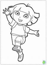 Dora The Explorer Coloring Pages sketch template