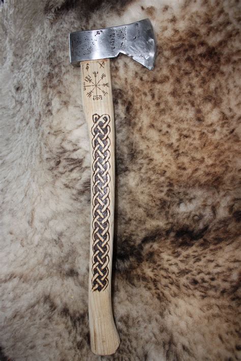 axe w/norse compass and celtic knot. For more Viking facts please ...