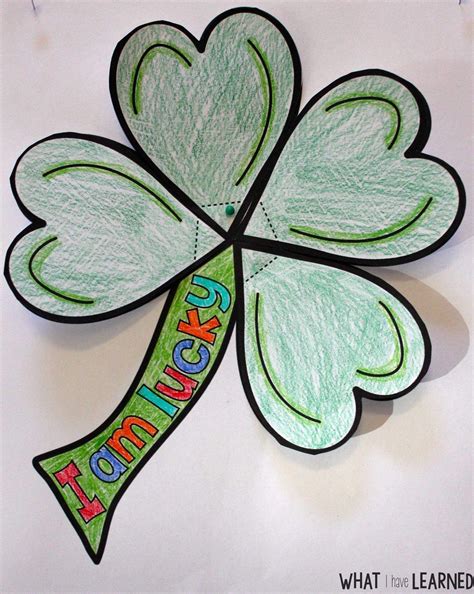 St. Patrick's Day Clover "I am lucky" Craftivity | St patricks day crafts for kids, St patrick's ...