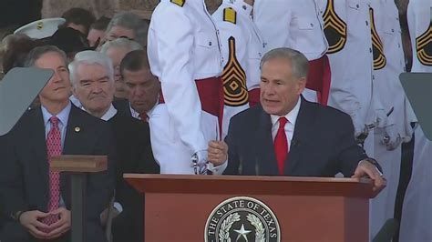 WATCH: Texas Governor Greg Abbott inauguration festivities