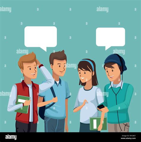 Friend talking cartoon Stock Vector Image & Art - Alamy