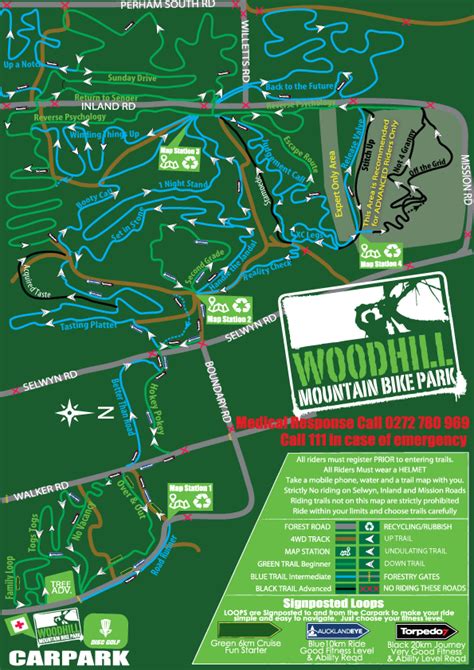 Woodhill Mountain Bike Park - Maps