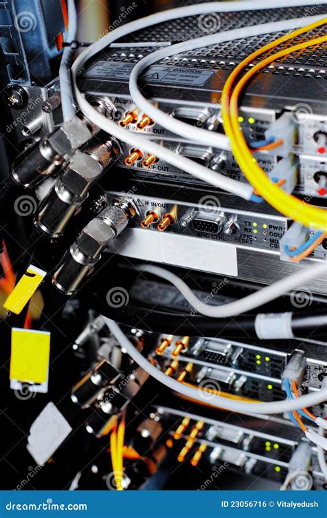 Telecommunication Equipment Stock Photo - Image of broadband, plug ...