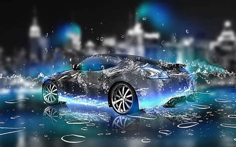 3D Car Hq Latest Water Effect Graphics Amazing Cool Colourful ...