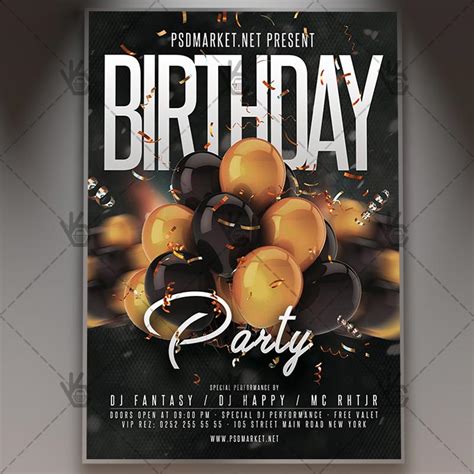 Download Birthday Event Flyer - PSD Template | PSDmarketAfrican Flyer