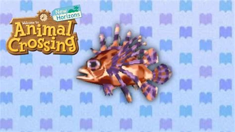 Animal Crossing: New Horizons Zebra Turkeyfish: When Does it Spawn?