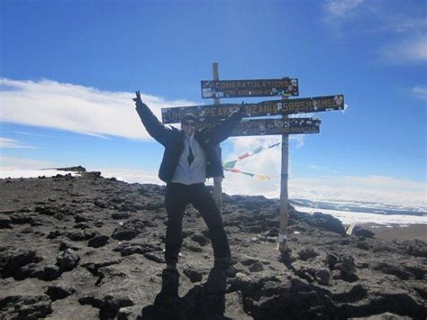 Standing at the summit of Mt. Kilimanjaro. I did it!! 19,340 ft | Kilimanjaro, Adventure ...