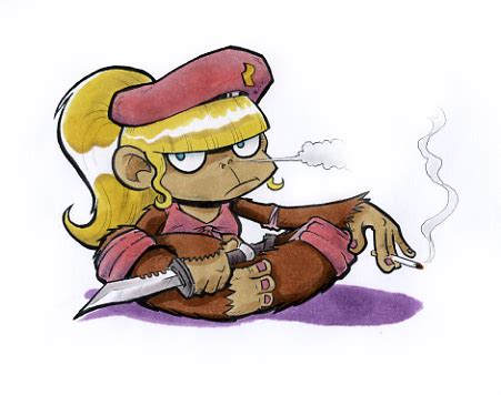Dixie Kong of the Pink Berets by Mr-DNA on DeviantArt