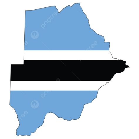 Country Outline With The Flag Of Botswana Nation Isolated Boundary Photo Background And Picture ...