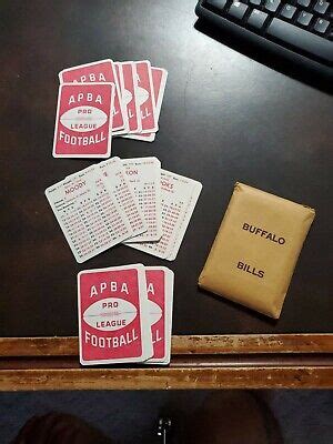 APBA Football APBA Football Player Cards - Buffalo Bills | eBay