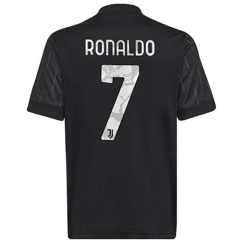 Juventus Away Shirt 2021-22-Kids with Ronaldo 7 printing | Rebel Sport