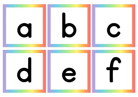 Printable Lower Case Alphabet Flash Cards - Printable JD