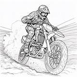 Motorcycle  Coloring Art sketch template