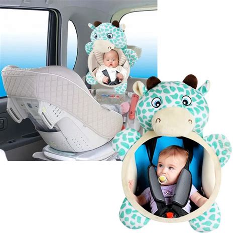 New Baby Car Seat Stuffed Plush Toy Animal Dear Mirror Rearview Baby ...