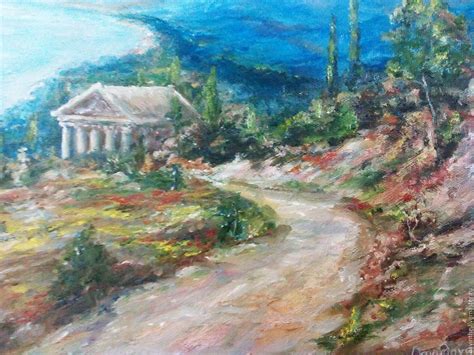 Greek Landscape Painting at PaintingValley.com | Explore collection of Greek Landscape Painting