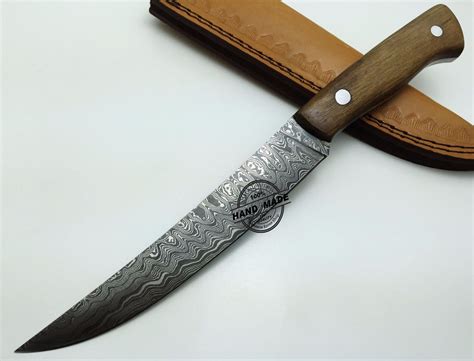 Damascus Kitchen Knife Custom Handmade Damascus Steel Kitchen