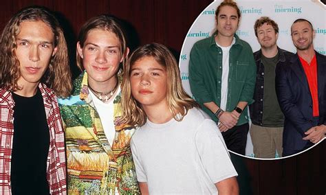 Nineties pop band Hanson look unrecognisable as dashing grown-up stars ...