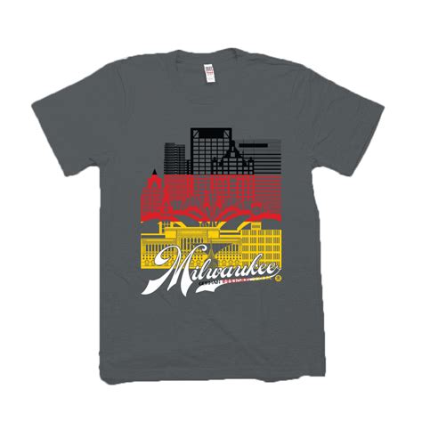 Milwaukee Skyline Squared T-Shirt - Milwaukee German Immersion School - Metzger & Sons Midwest ...