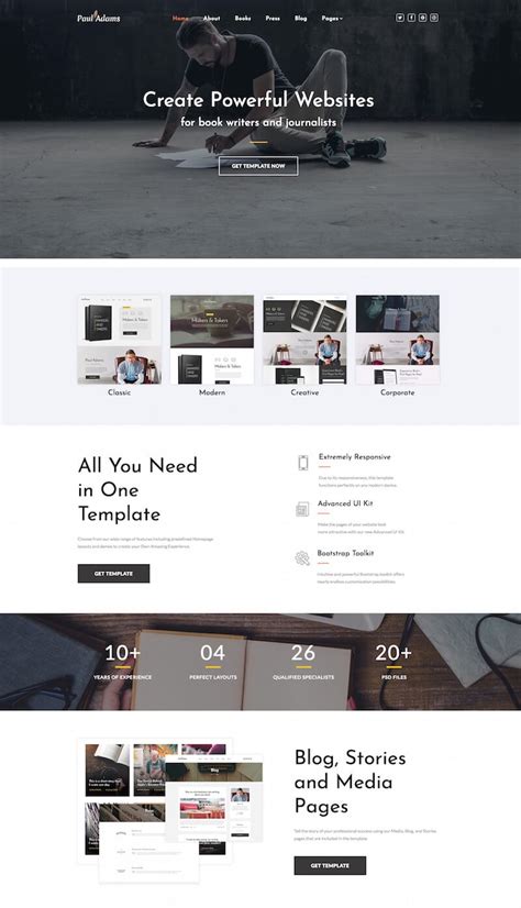 20 Best Book Website Templates 2023 | Begindot