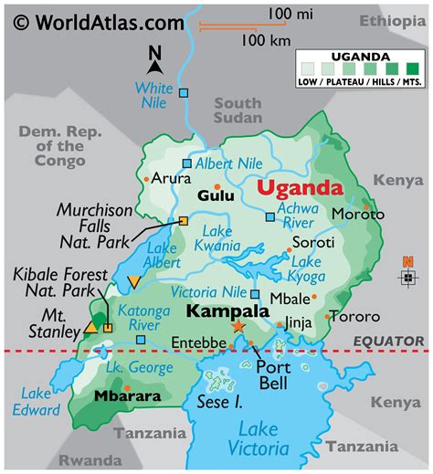 Uganda Map - Riset