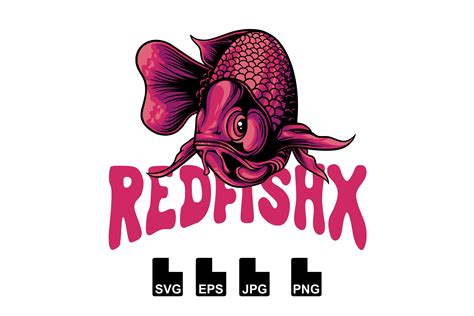 Red Fish Vector Illustration Graphic by Bayuktx · Creative Fabrica