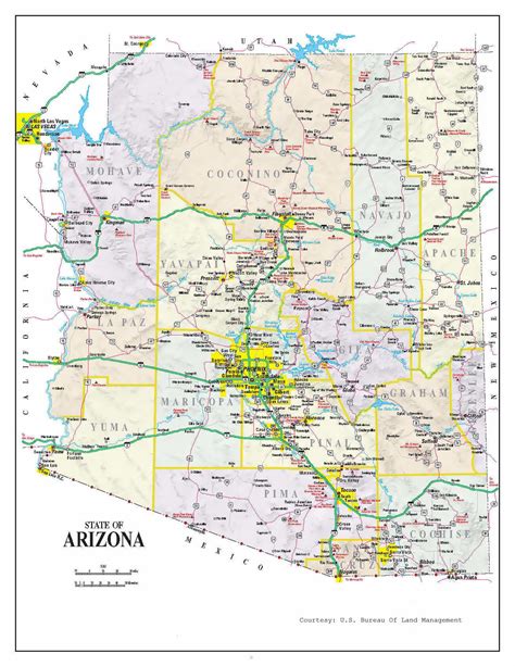 Arizona Map With Cities