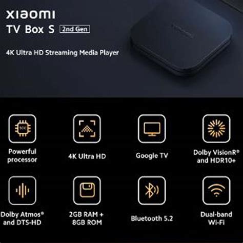 Xiaomi TV Box 2nd Gen. Google TV Box (4K Ultra HD, 2G, 8G ) - shahebbazar