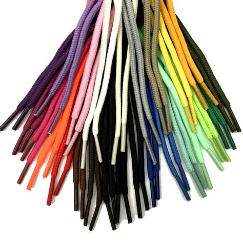 Round Shoe Laces Shoestrings Strings Shoelaces Different Colors 120cm ...