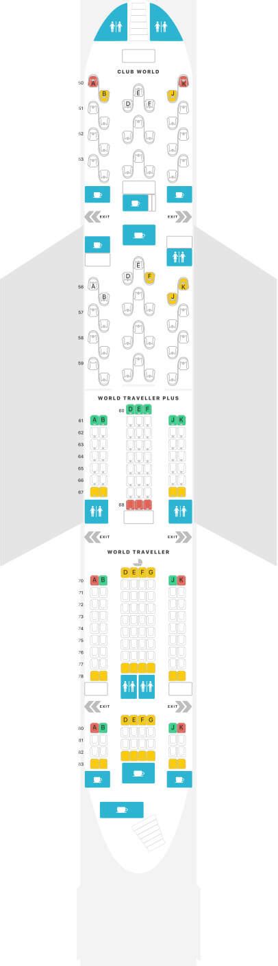 British Airways A380 Seat Map (A380-800) - Airportix