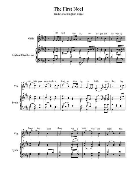 The First Noel Sheet music | Download free in PDF or MIDI | Musescore.com