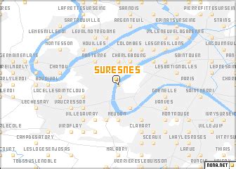 Suresnes (France) map - nona.net