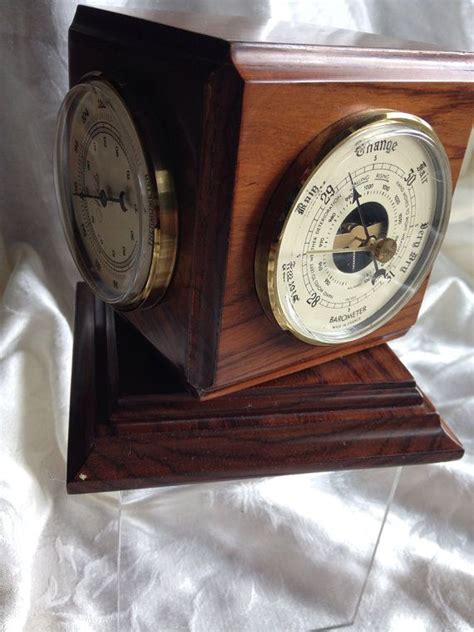 Nobilis Swivel 4 Sided Barometer-Thermometer-Hygrometer-Clock | Barometer, Hygrometer, Clock