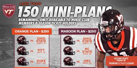 Virginia Tech Football Season Tickets and Mini-Plans Almost Sold Out ...