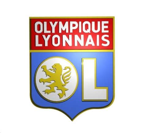 Olympique Lyonnais Logo 3D -Logo Brands For Free HD 3D