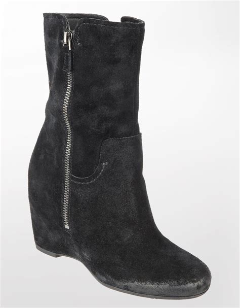 Franco Sarto Mercury Suede Booties in Black (black suede) | Lyst