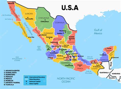 Mapa de México para Imprimir: Ejemplos, Formatos【 2024