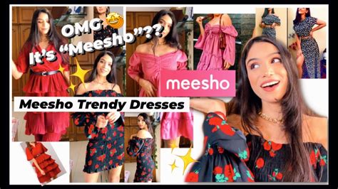 Meesho Trendy Dresses Haul || Meesho Dresses For Christmas/New Year|| Honest Review || Ani's ...