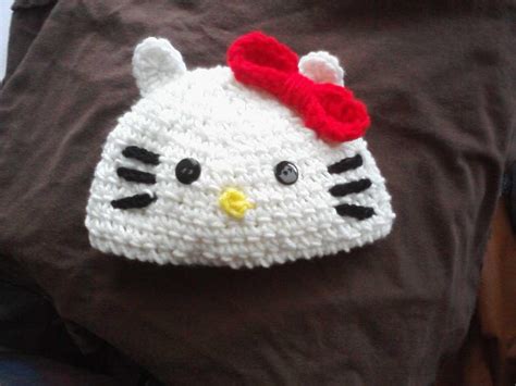 Crochet Hello Kitty Hat by LilliM00 on DeviantArt