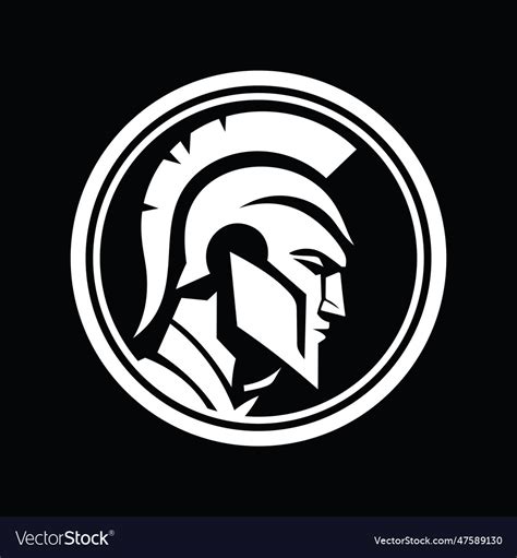 Ancient roman legionnaire centurion logo design Vector Image