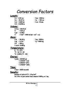 30 Chemistry Conversion Factors Worksheet - support worksheet