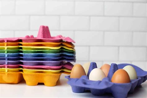 Colorful Half Dozen Egg Cartons